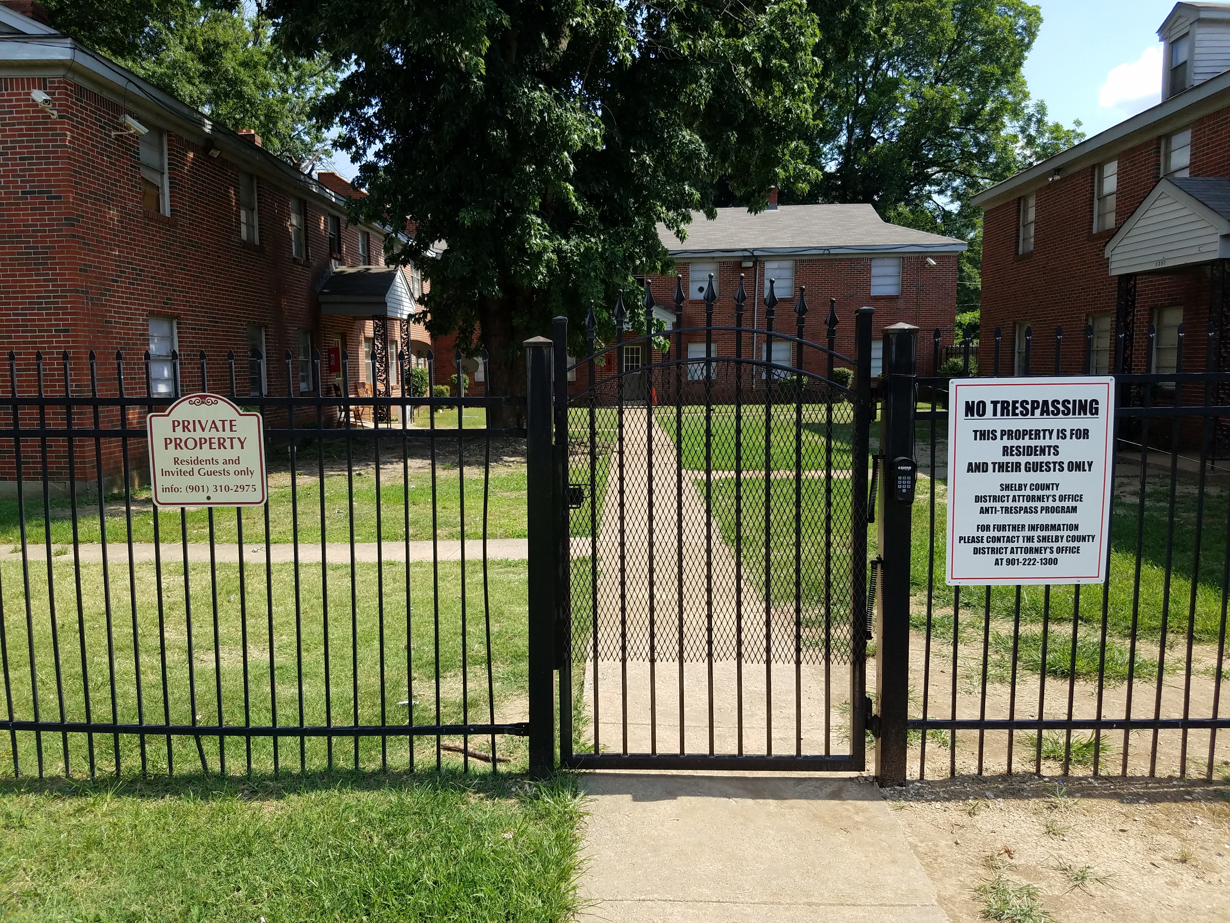 Graceland Secured Courtyard Gate